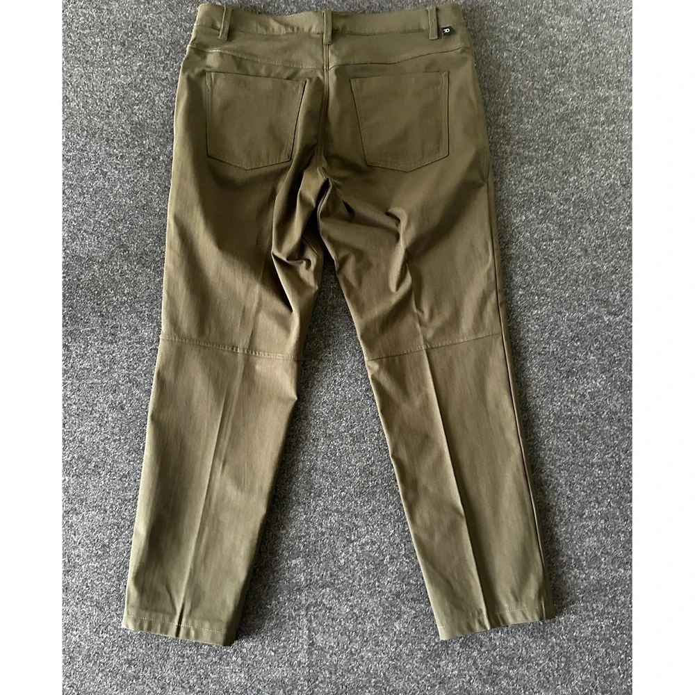 7 Diamonds Pants Men's 34x29 Clifton Slim Straight Stretch Chino Khaki Preppy - Picture 3 of 6